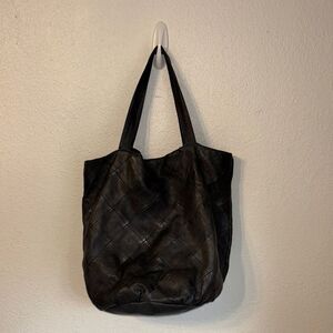 Day & Mood Leather Tote Bag
